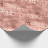 Chique roze lippen kus cadeaupapier (Hoek)