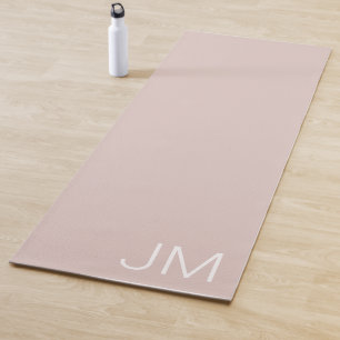 Chique Roze Monogram Roze Oversized Initialen Yogamat