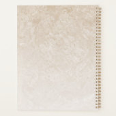 Chique roze roos naam gepersonaliseerd planner (Achterkant)