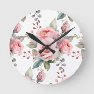 Chique Roze Rozen Bloemen Bloemenk lokaal Ronde Klok