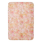 Chique roze Waterverf gouden Confetti Badmat (Voorkant Verticaal)