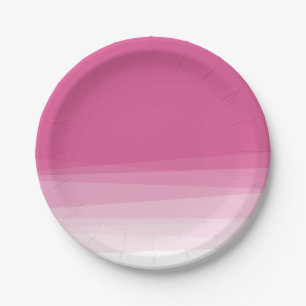 Chique roze Waterverf Ombre Papieren Bordje