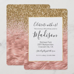 Chique roze zebra print Glitz Kaart