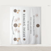 Chique Rustieke Bloem Boho Bruiloft  Wandkleed (Voorkant)