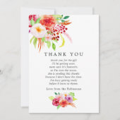 chique rustieke charme Baby shower dank u Bedankkaart (Voorkant)