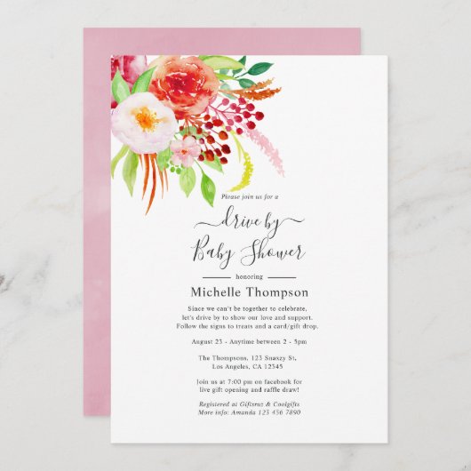 chique rustieke charme rijden met douche kaart (Voorkant / Achterkant)