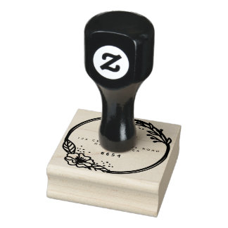 Chique Rustieke Trouw Namen Retouradres Zelf-inken Rubberstempel