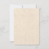 Chique Rustieke Waterverf Bloemen Canvas Trouw RSV RSVP Kaartje (Achterkant)