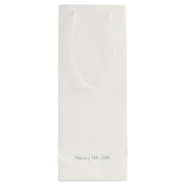 Chique Sage Groen & Ivoor Liefde & Bedankt Wijn Cadeautas (Achterkant)