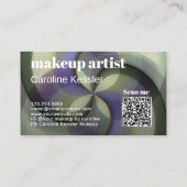 Chique Salie Groene Violet Lavendel Paarse Kunst P Visitekaartje (Achterkant)