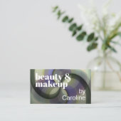 Chique Salie Groene Violet Lavendel Paarse Kunst P Visitekaartje (Staand voorkant)
