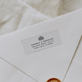 Chique Schuur Bruiloft Retouradres Label