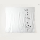 Chique Script Afstuderen Achtergrond Wandkleed (Voorkant (horizontaal))