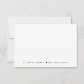 Chique Script bruiloft RSVP Kaartje (Achterkant)