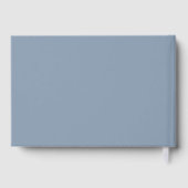 Chique Script Dusty Blue Wedding Gastenboek (Achterkant)