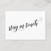 Chique Script Typografie We hebben Handout Kaart v Visitekaartje (Achterkant)