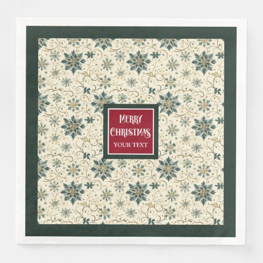 Chique  servetten met antiek stijl (Voorkant)