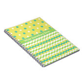 Chique spiraal Notitieboek: Polka Dots en Chevrons Notitieboek (Rechterzijde)