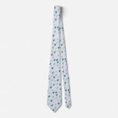 Chique, stijlvol blauw en grijs Abstract patroon Stropdas (Voorkant)