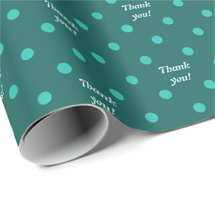 Chique Stippen, Stippenpatroon, Turquoise Teal Cadeaupapier