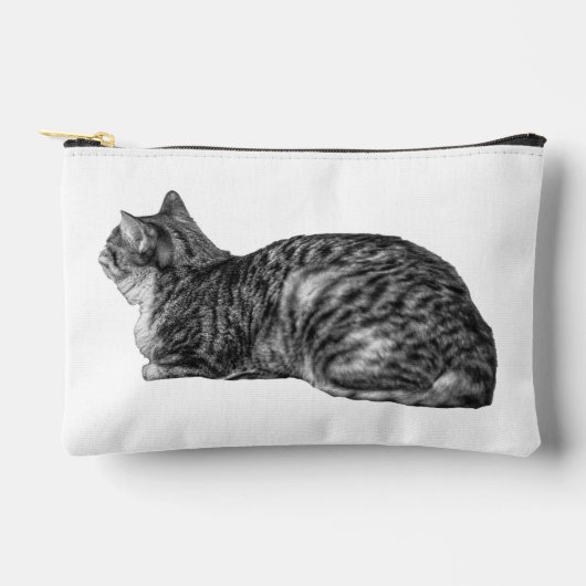 Chique Tabby Textuur Pouch Etui (Voorkant)
