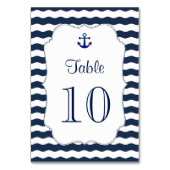 Chique Tafelnummer voor een Navy Bruiloft met Zeev (Voorkant)