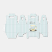 Chique theekopje in blauw Baby shower Gable Favor Bedankdoosjes (Uitgevouwen)