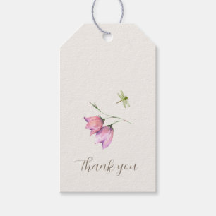 Chique Trendy Bloemige Insecten Bosland Bedankt Cadeaulabel