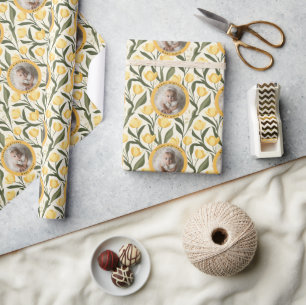 Chique Tulp Bloem Verjaardagsverrassing Cadeaupapier