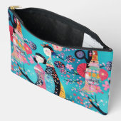 Chique turquoise geisha etui (Open)