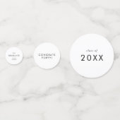 Chique Typografie Congrats Afstudeerder Afstuderen Confetti (Voorkanten)