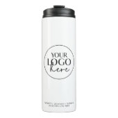 Chique Typografie Custom Business Logo Thermosbeker (Voorkant)