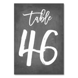 Chique Typografie Krijtbord Tafelnummer Tabel 46