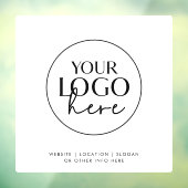 Chique typografie Zakelijk aangepast logo Raamsticker (Vel 3)