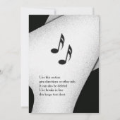 Chique uitnodiging voor feestje 13x18cm (Achterkant)