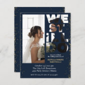 Chique uitnodiging voor hernieuwing van geloften i (Voorkant / Achterkant)