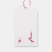 Chique vakantie rood en goud cadeau Labels Cadeaulabel (Achterkant)