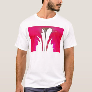 Chique verbazingwekkende Rode rozenblaadjes onder T-shirt