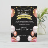 chique verjaardagskaart kaart (Staand voorkant)