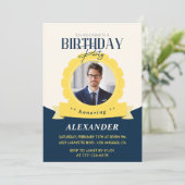 Chique verjaardagsuitnodiging 36e verjaardag Moder Kaart (Staand voorkant)