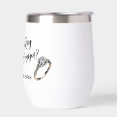 Chique verlovingscadeau voor de bruid om de ring t (Links)