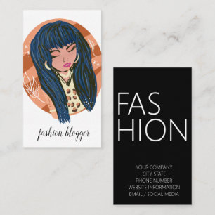 Chique Vrouw Beauty Fashionista Blogger Planner Visitekaartje