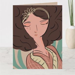 Chique vrouw plantenliefhebber blogger     kaart