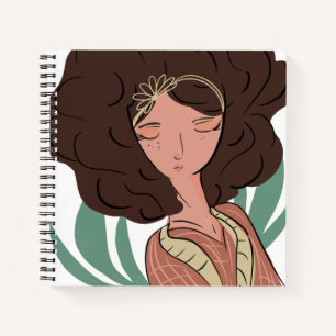 Chique vrouw plantenliefhebber blogger notitieboek