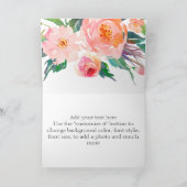 Chique Waterverf Bloem Bruiloft Bedankt (Binnen)