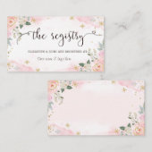 Chique Waterverf Bloemen Sneeuwvlokken Informatiekaartje (Voorkant / Achterkant)