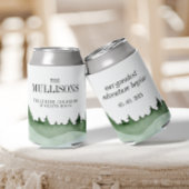 Chique Waterverf Bos Landschap Berg Bruiloft Blikjeskoeler