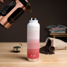 Chique waterverf ombre met monogram in vervaagde k
