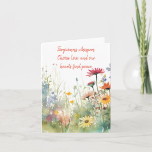 Chique Waterverf Spring Mix Floral Elegant Groet Kaart