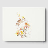 Chique Wildflower Mushroom Herfst Botanische bruil Gastenboek (Achterkant)